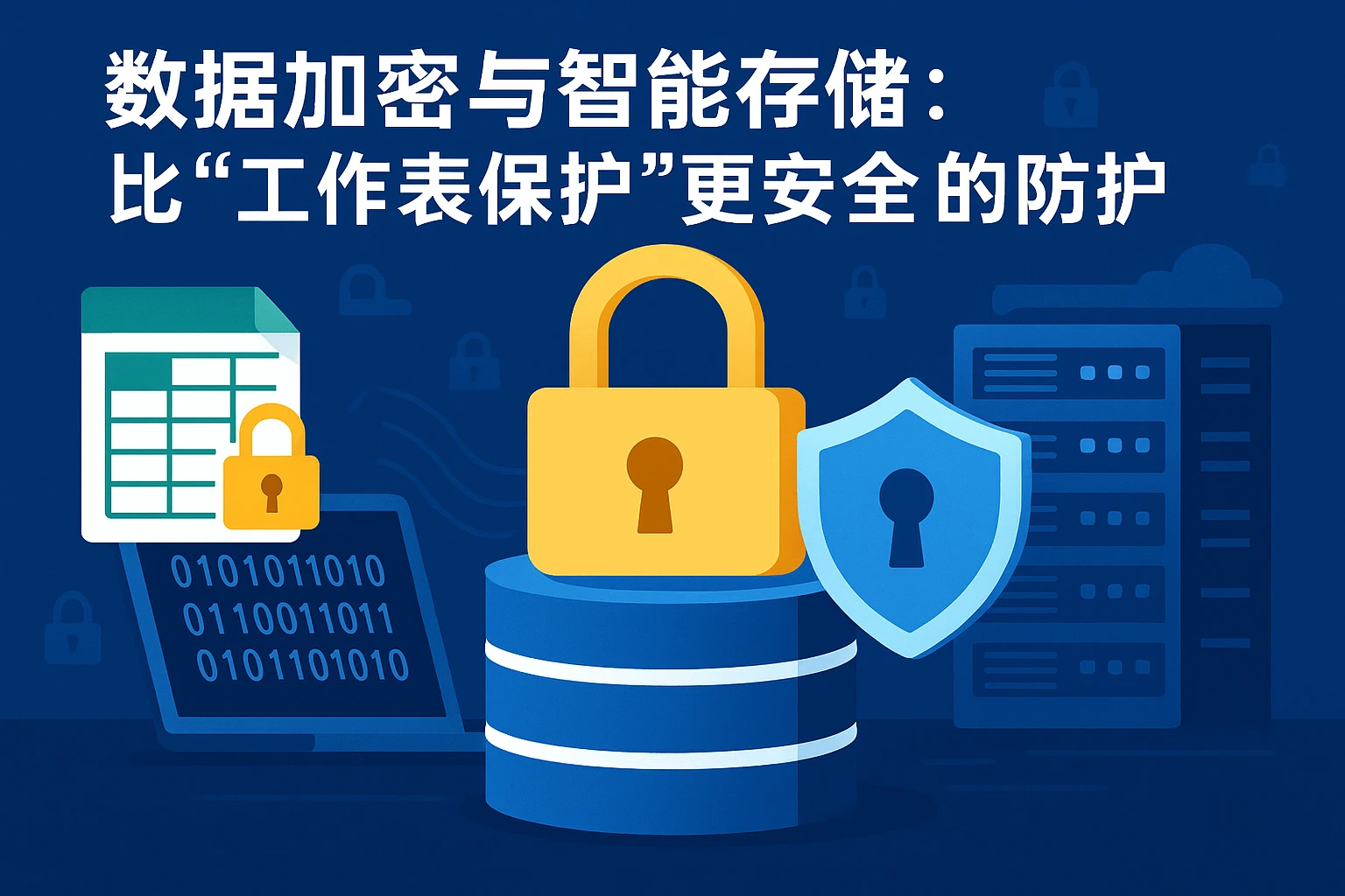2. 数据加密与智能存储：比“工作表保护”更安全的防护