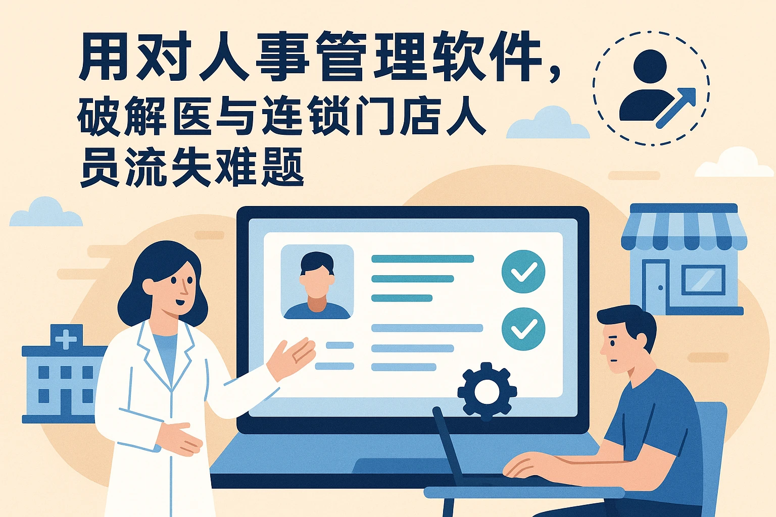 用对人事管理软件，破解医院与连锁门店人员流失难题