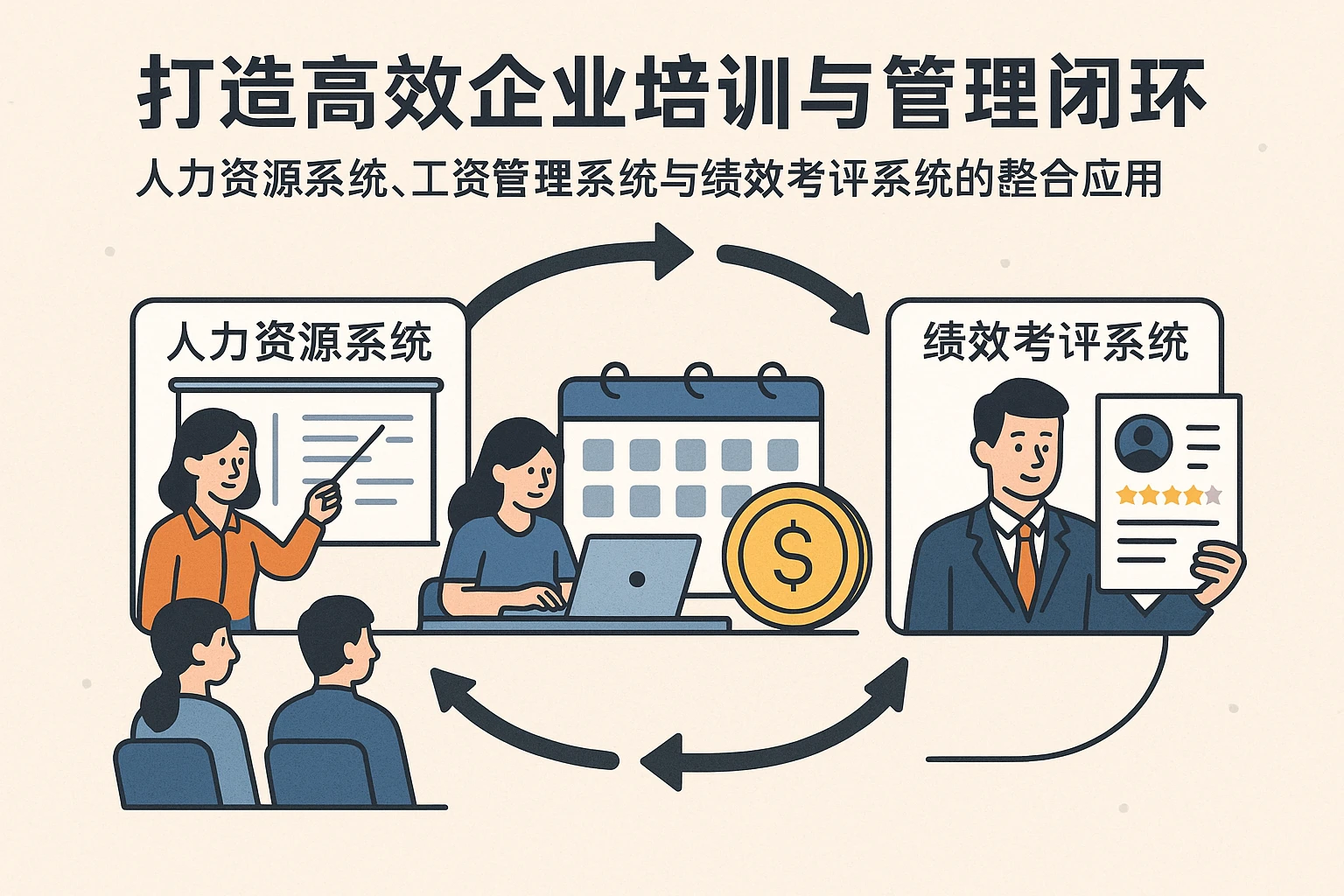 打造高效企业培训与管理闭环——人力资源系统、工资管理系统与绩效考评系统的整合应用