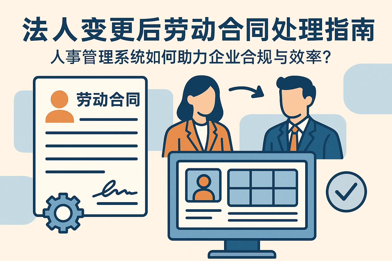 法人变更后劳动合同处理指南：人事管理系统如何助力企业合规与效率？