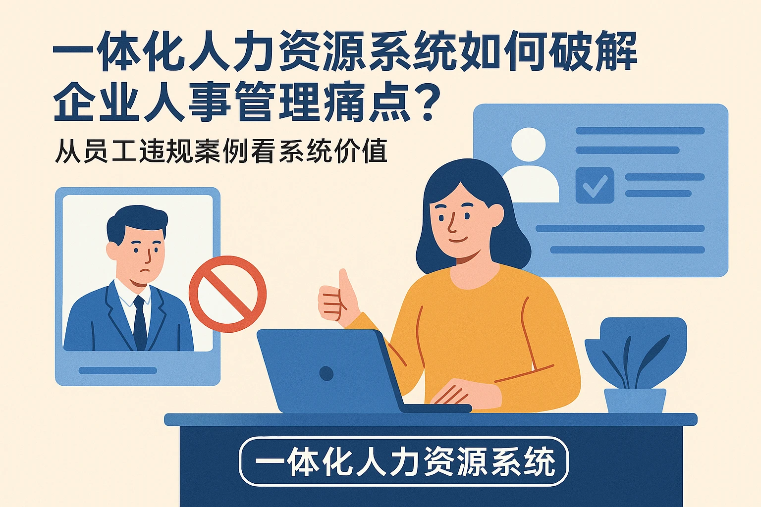 一体化人力资源系统如何破解企业人事管理痛点？从员工违规案例看系统价值