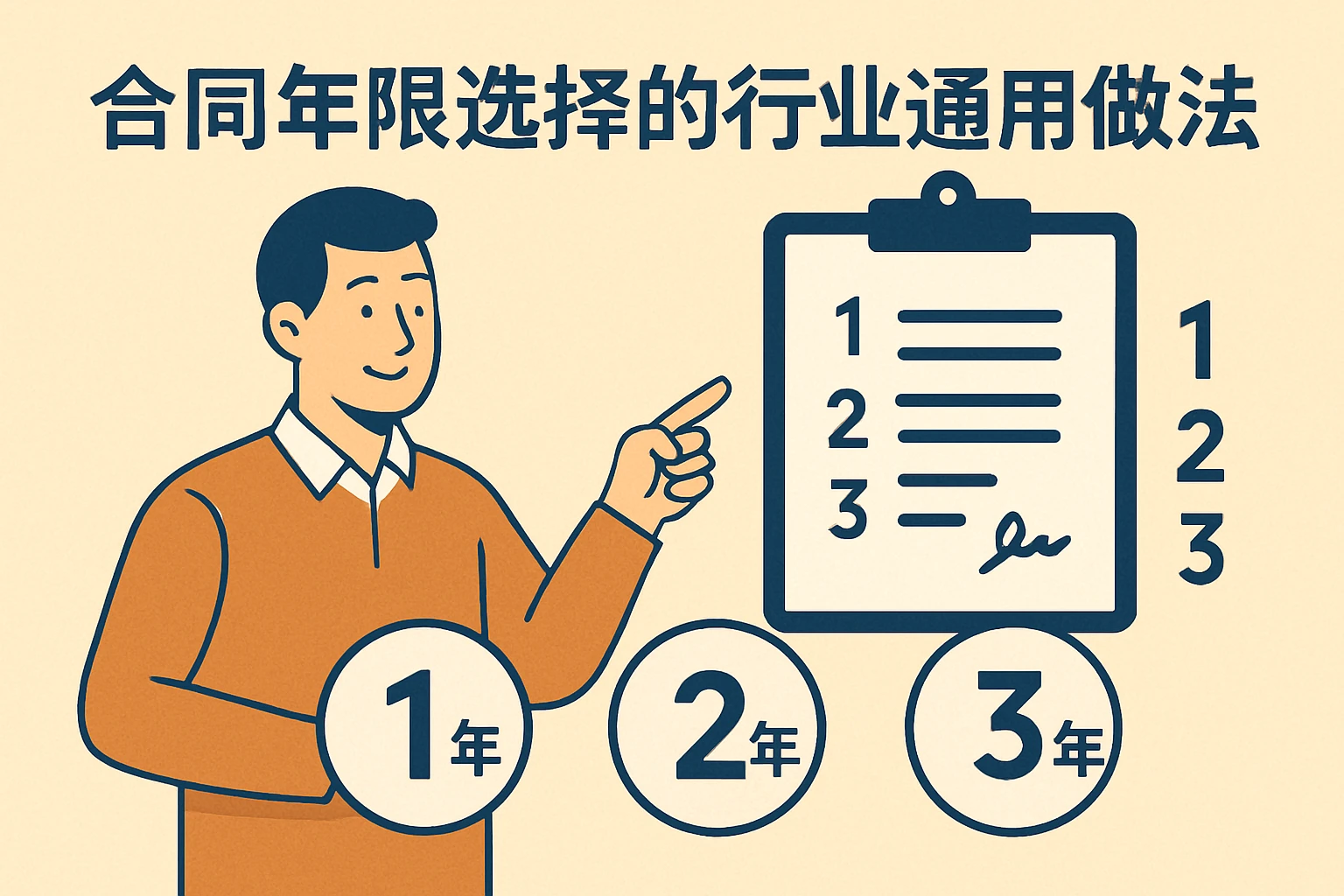 合同年限选择的行业通用做法
