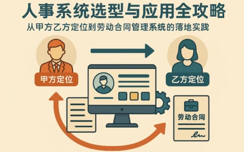 人事系统选型与应用全攻略：从甲方乙方定位到劳动合同管理系统的落地实践
