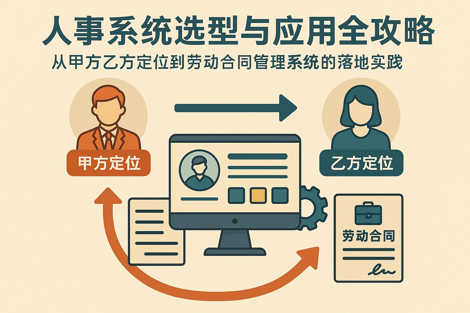 人事系统选型与应用全攻略：从甲方乙方定位到劳动合同管理系统的落地实践