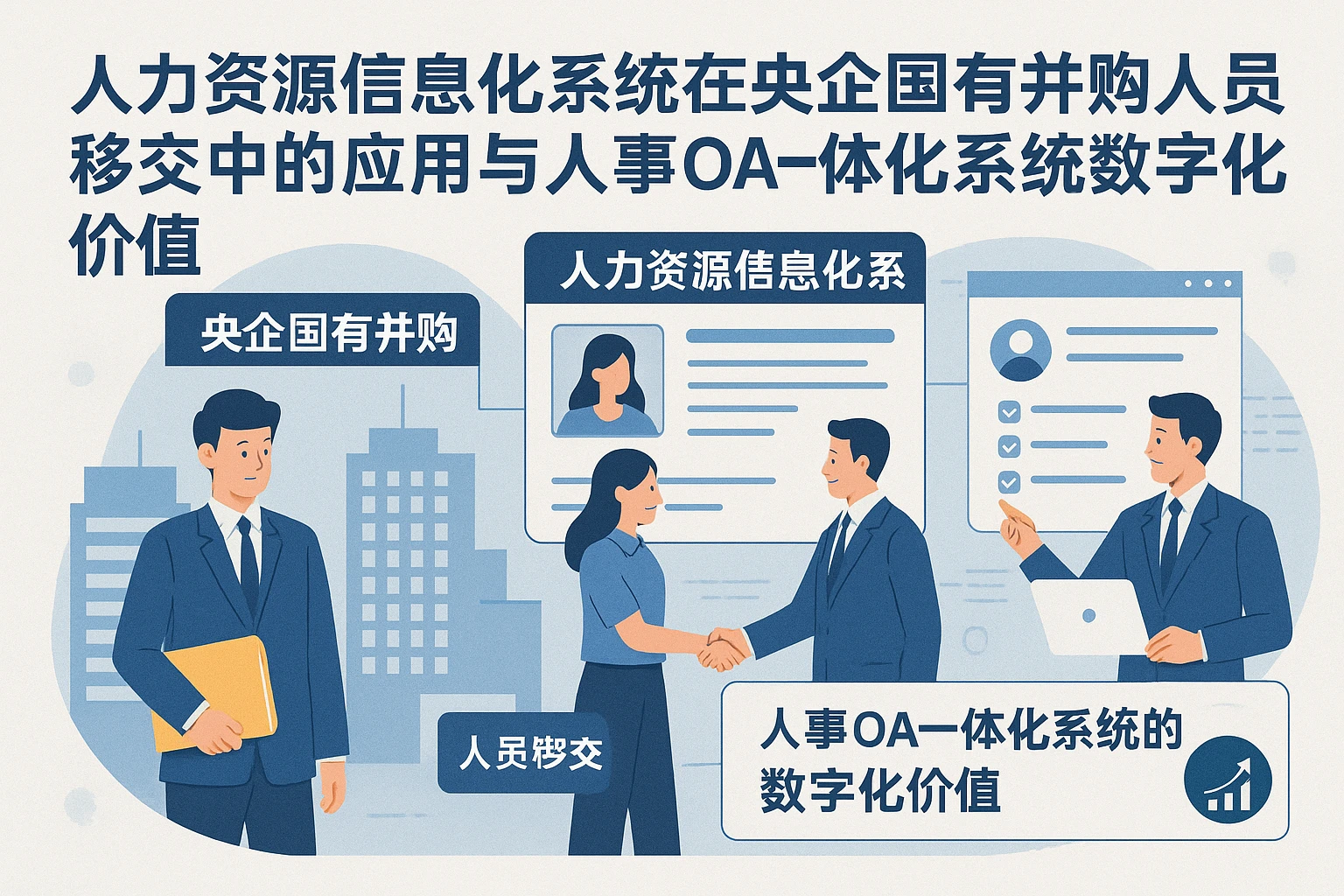 人力资源信息化系统在央企国有并购人员移交中的应用与人事OA一体化系统的数字化价值