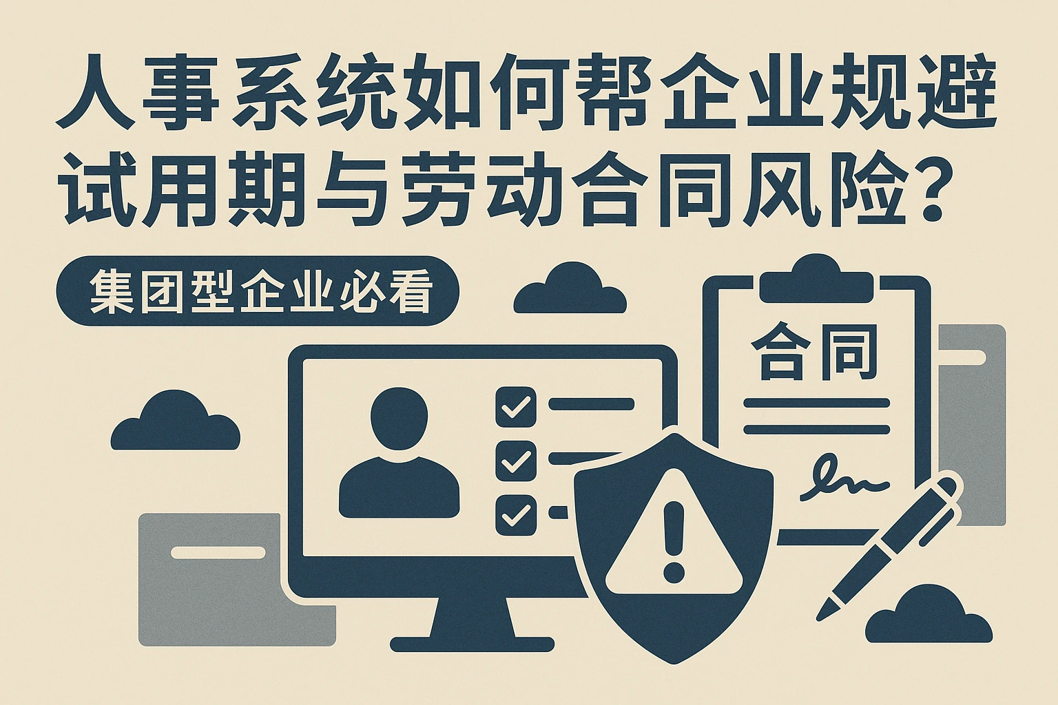 人事系统如何帮企业规避试用期与劳动合同风险？集团型企业必看