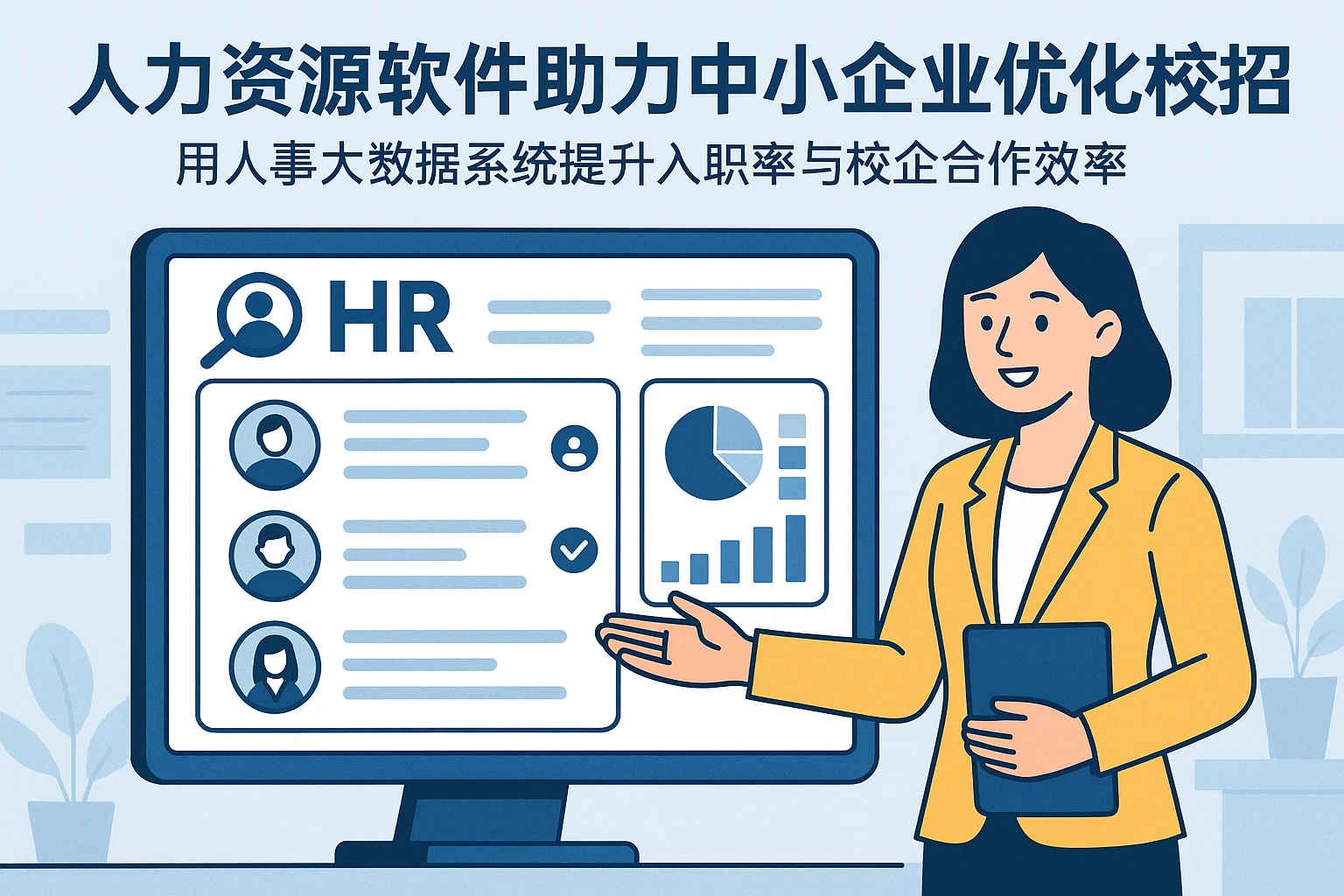 人力资源软件助力中小企业优化校招流程：用人事大数据系统提升入职率与校企合作效率