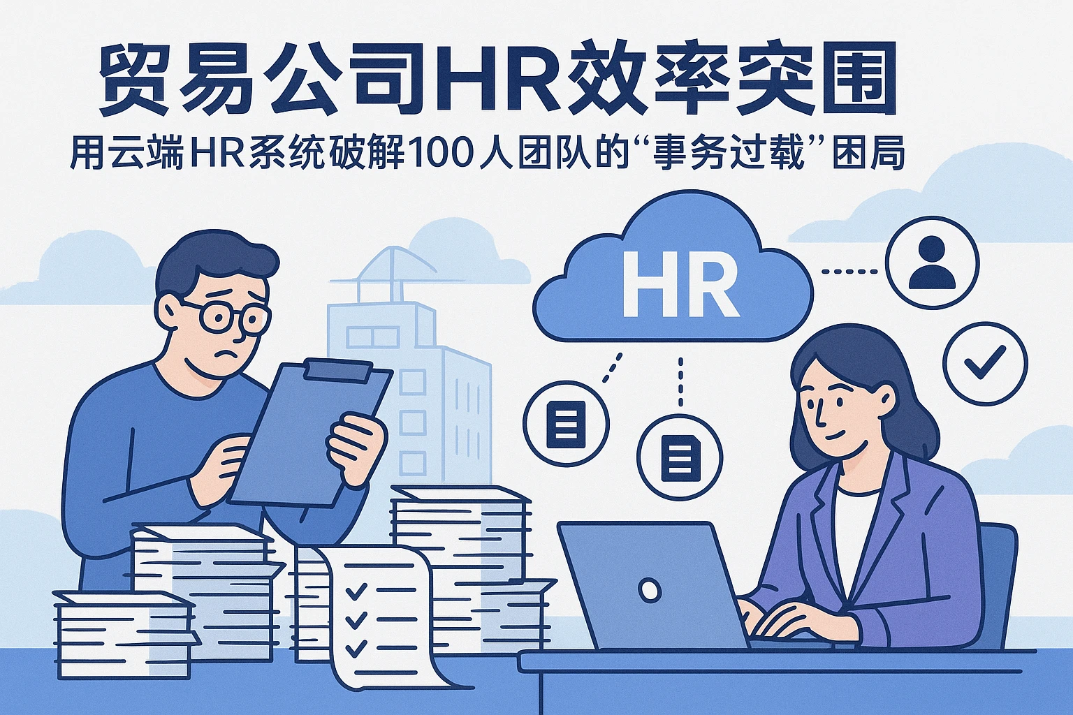 贸易公司HR效率突围：用云端HR系统破解100人团队的“事务过载”困局