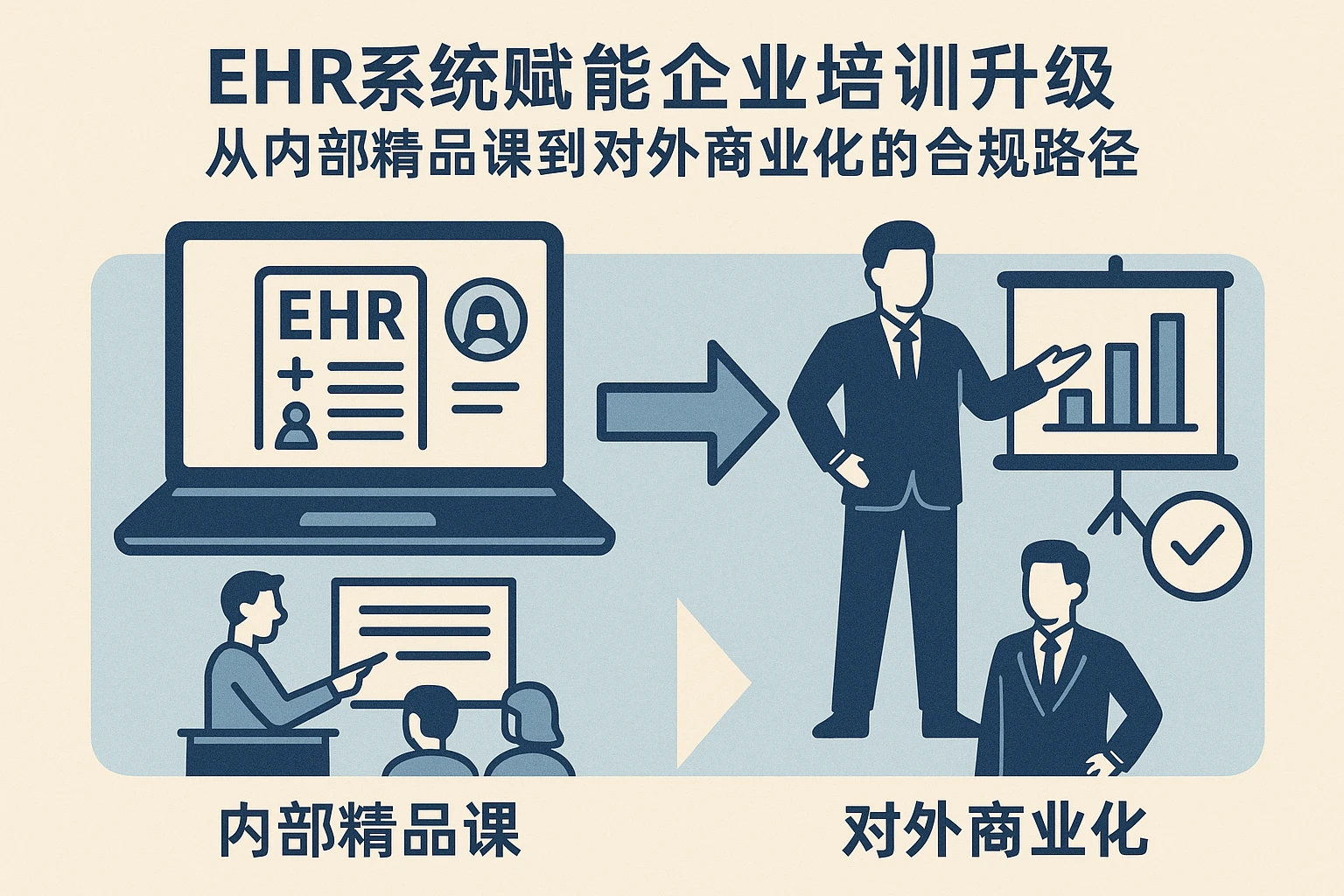 EHR系统赋能企业培训升级：从内部精品课到对外商业化的合规路径