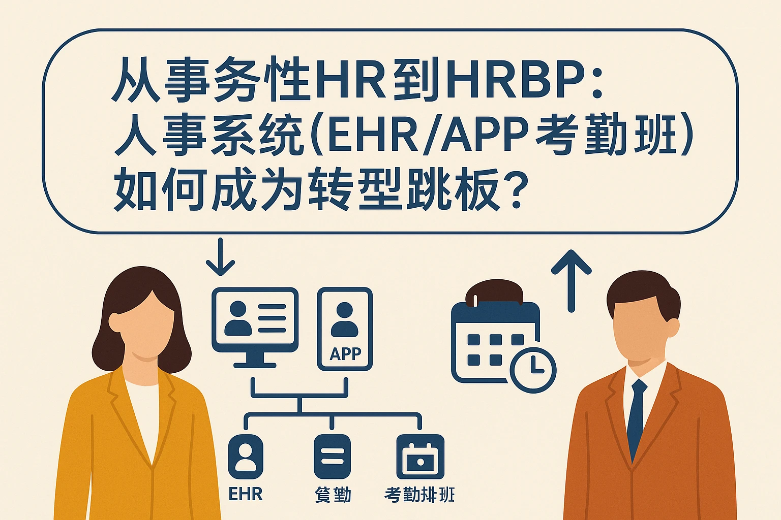 从事务性HR到HRBP：人事系统（EHR/APP/考勤排班）如何成为转型跳板？