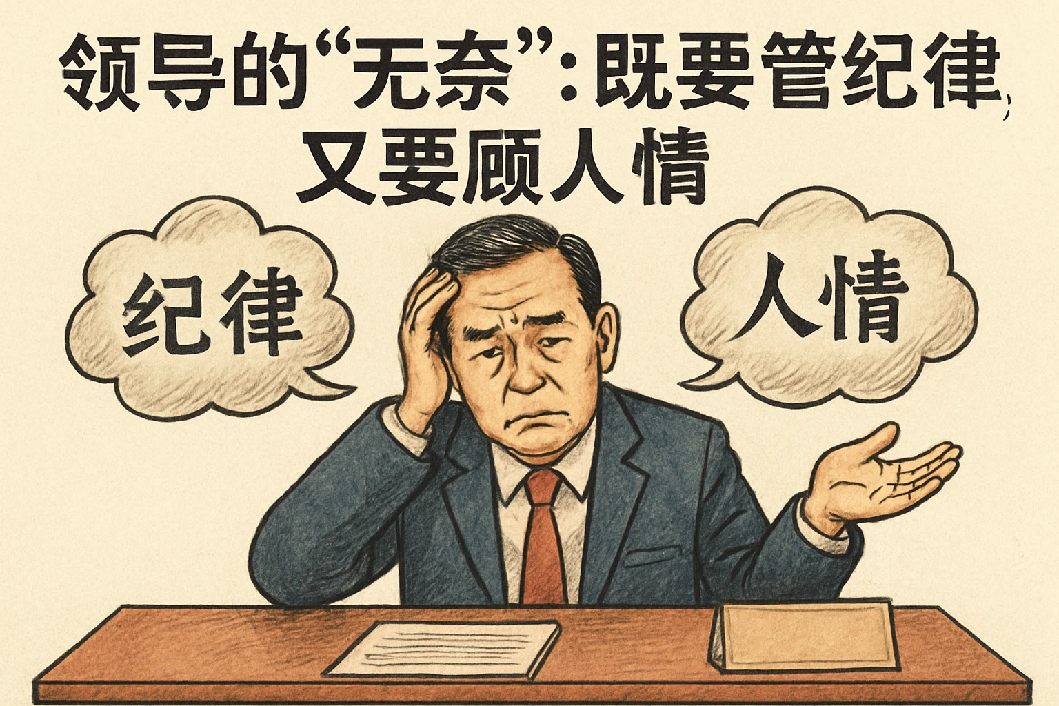 1.2 领导的“无奈”：既要管纪律，又要顾人情