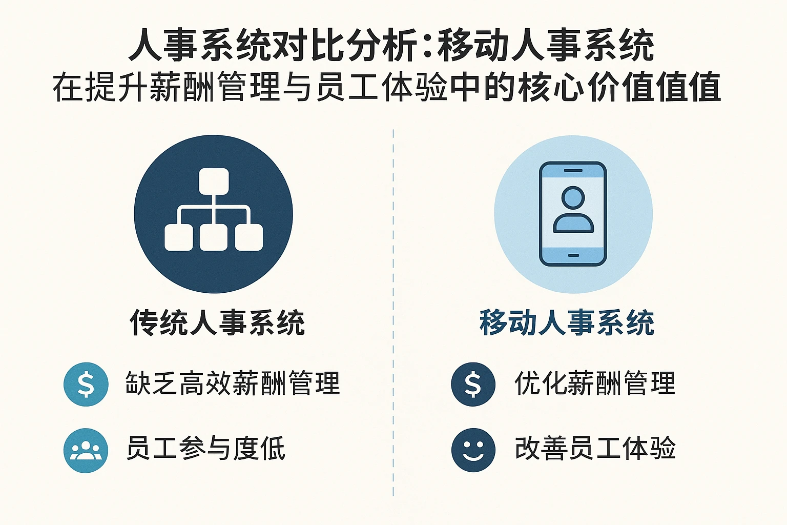 人事系统对比分析：移动人事系统在提升薪酬管理与员工体验中的核心价值