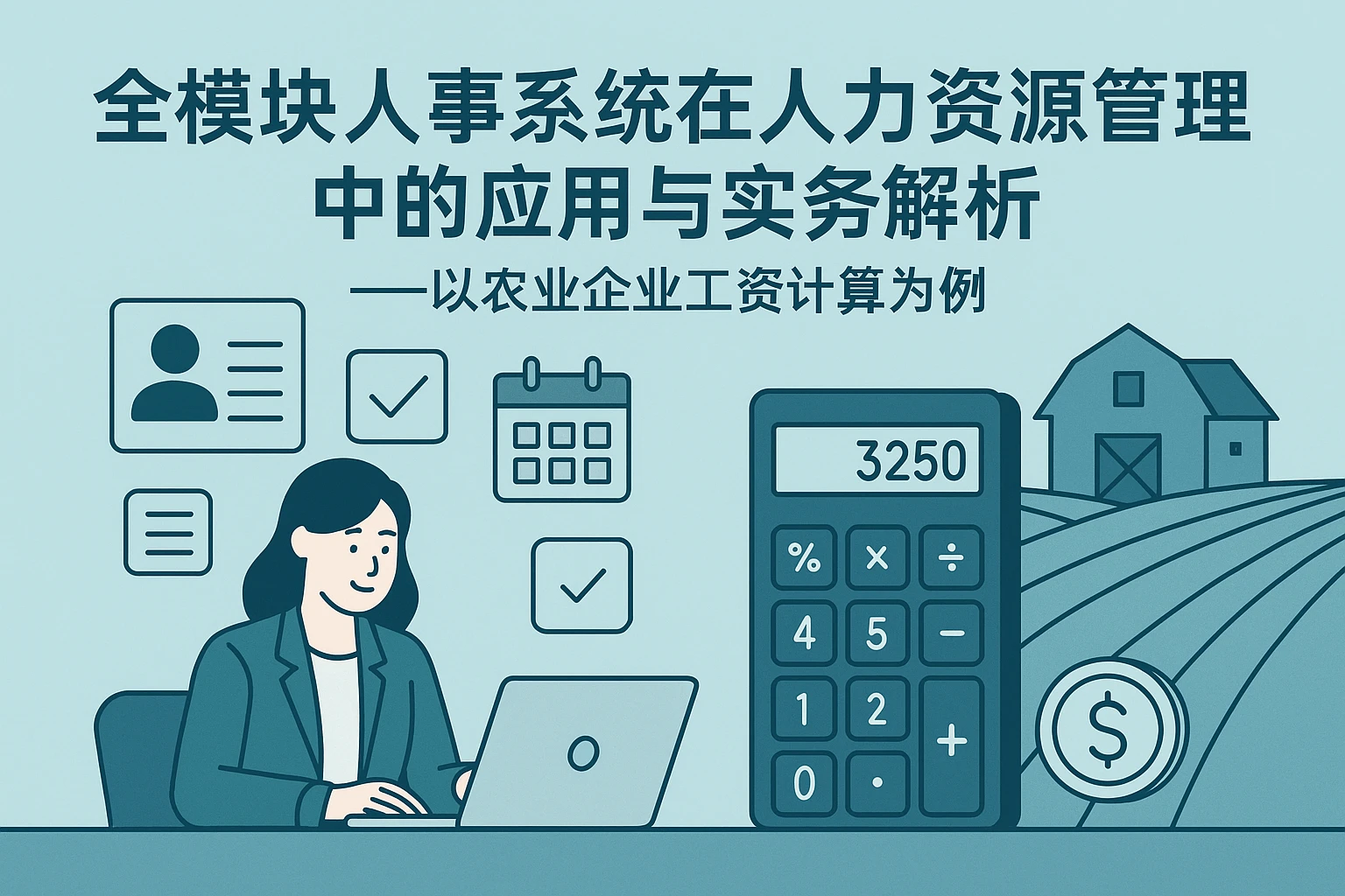 全模块人事系统在人力资源管理中的应用与实务解析——以农业企业工资计算为例