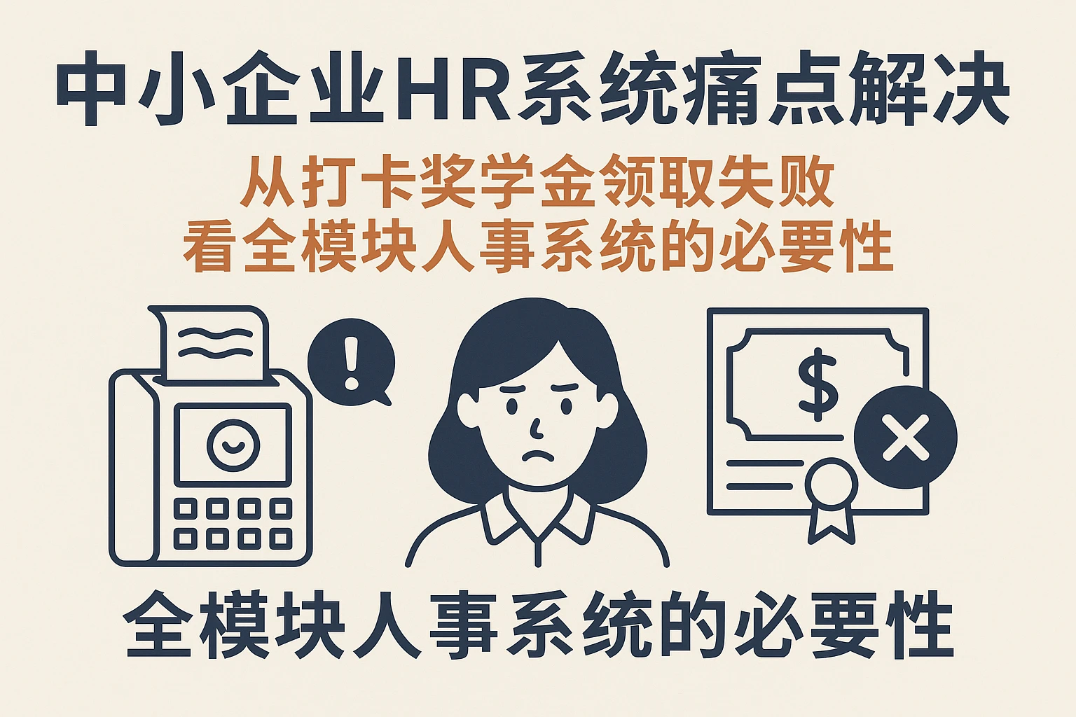 中小企业HR系统痛点解决：从打卡奖学金领取失败看全模块人事系统的必要性