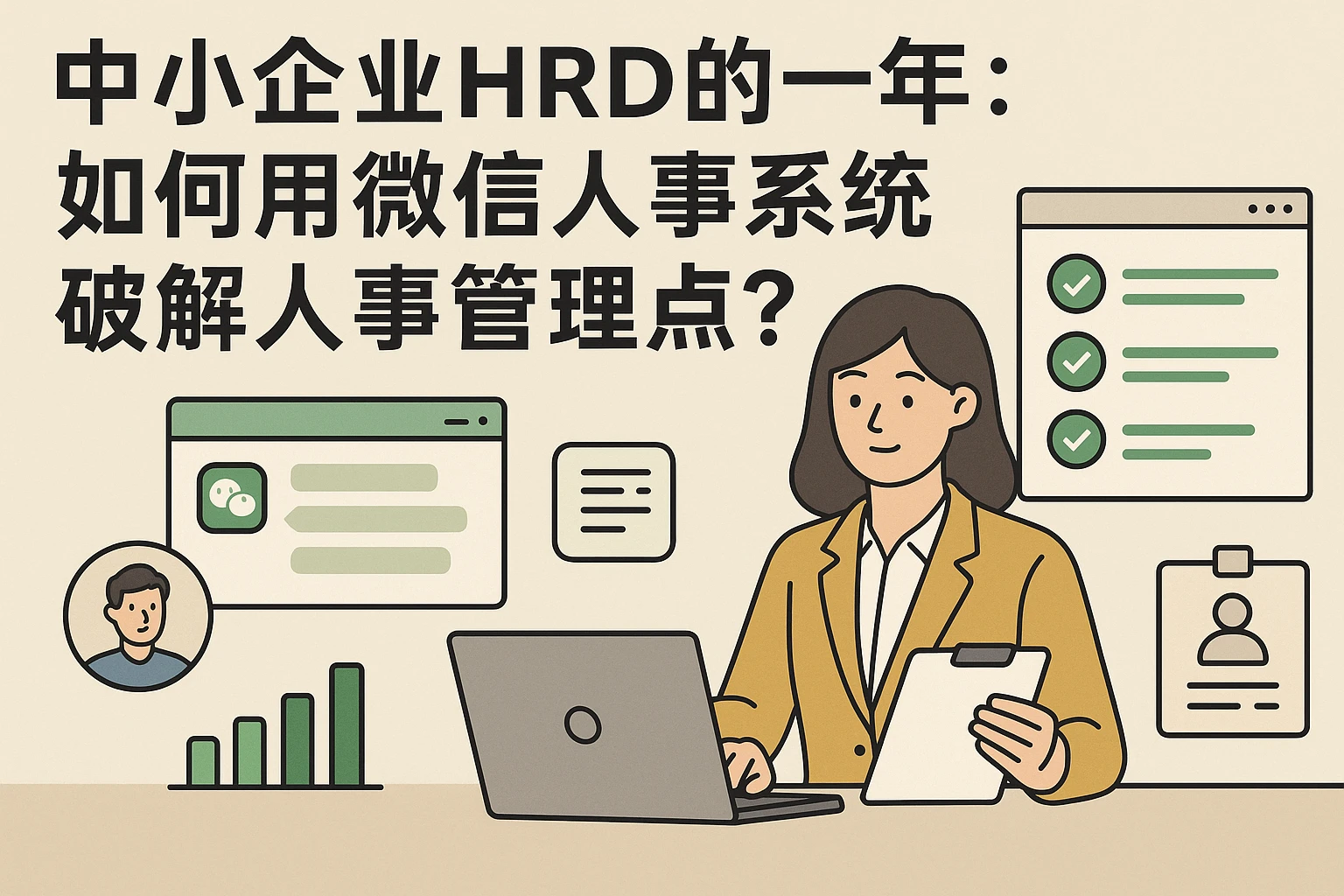 中小企业HRD的一年：如何用微信人事系统破解人事管理痛点？