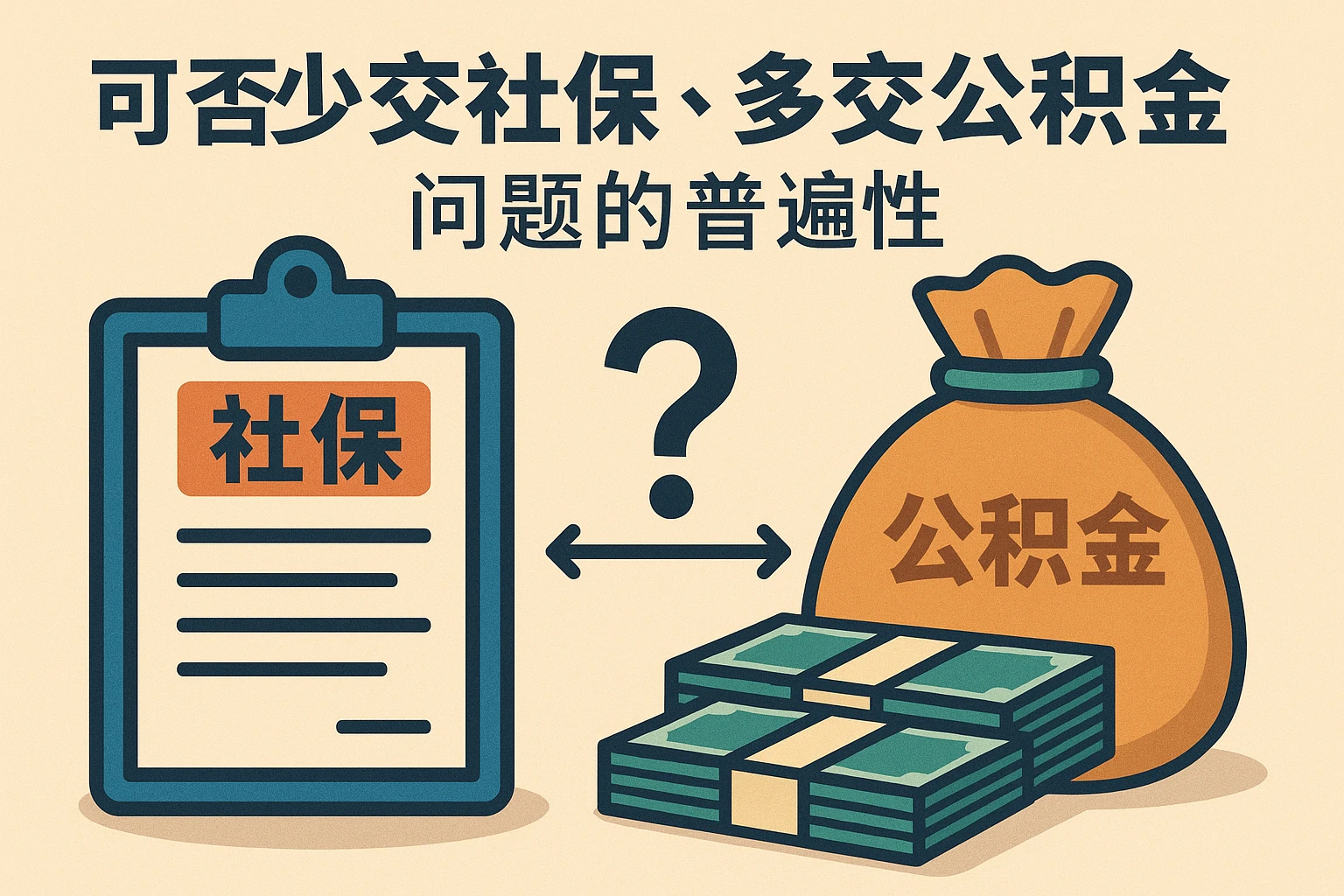 “可否少交社保、多交公积金”问题的普遍性