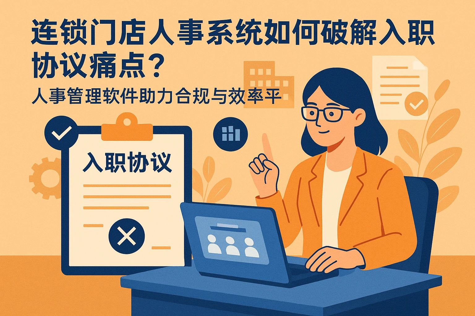 连锁门店人事系统如何破解入职协议痛点？人事管理软件助力合规与效率平衡