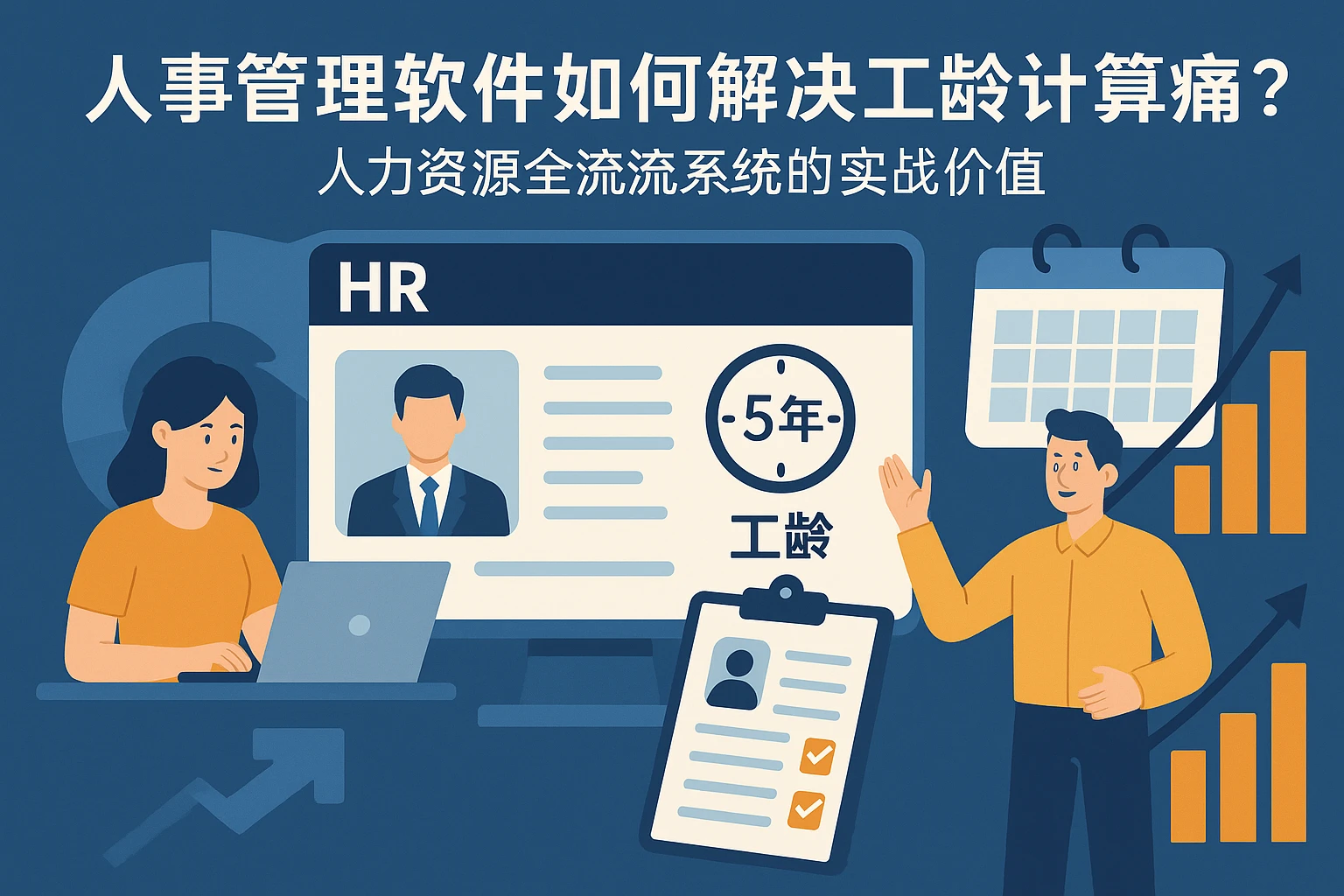 人事管理软件如何解决工龄计算痛点？人力资源全流程系统的实战价值
