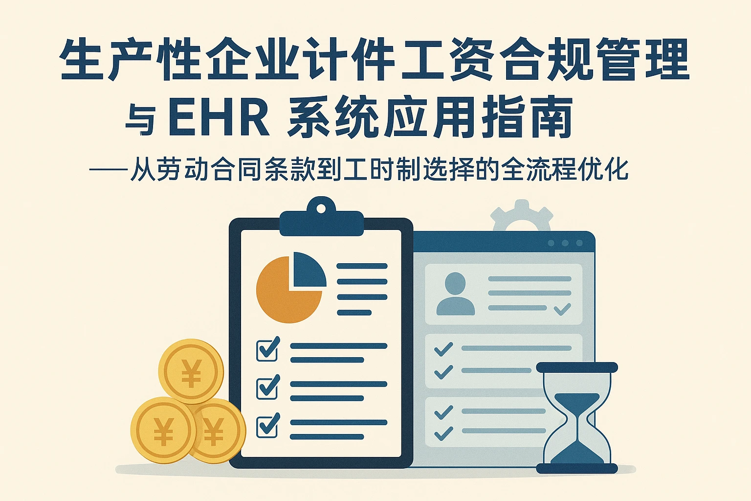 生产性企业计件工资合规管理与EHR系统应用指南——从劳动合同条款到工时制选择的全流程优化