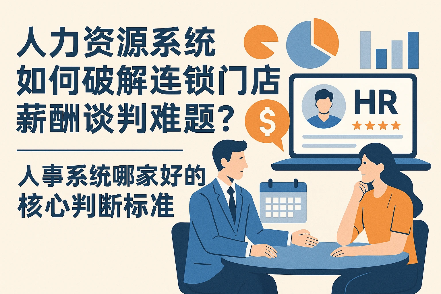 人力资源系统如何破解连锁门店薪酬谈判难题？人事系统哪家好的核心判断标准