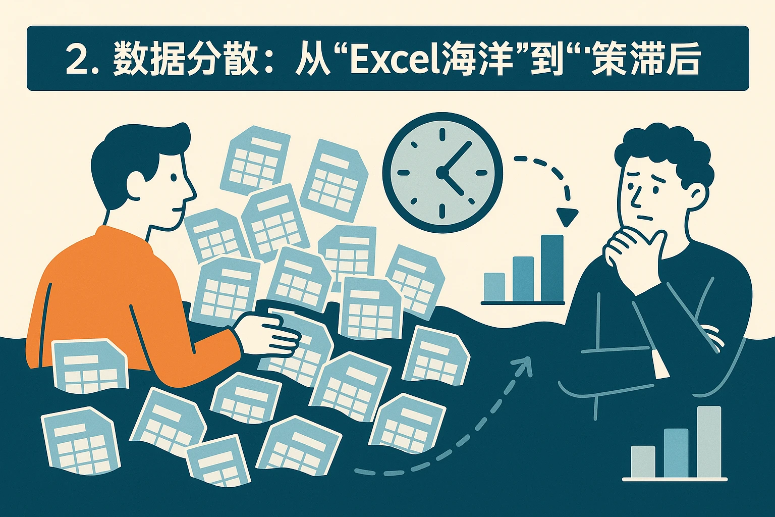 2. 数据分散：从“Excel海洋”到“决策滞后”