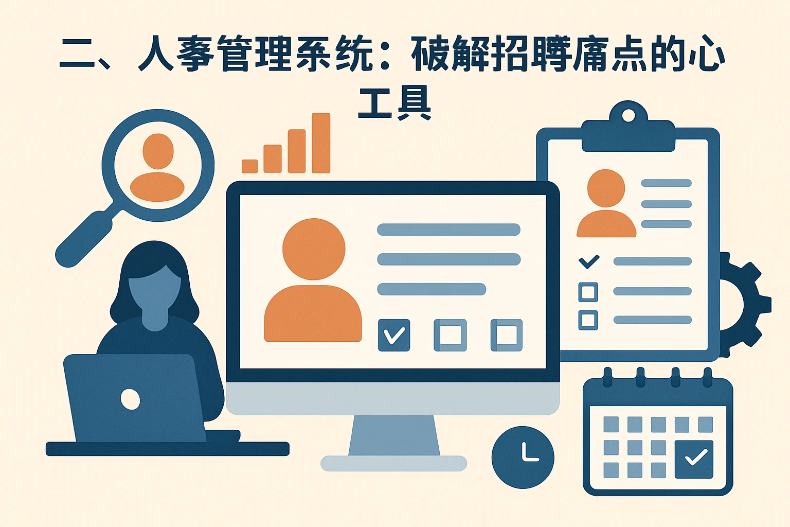 二、人事管理系统：破解招聘痛点的核心工具
