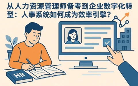 从人力资源管理师备考到企业数字化转型：人事系统如何成为效率引擎？