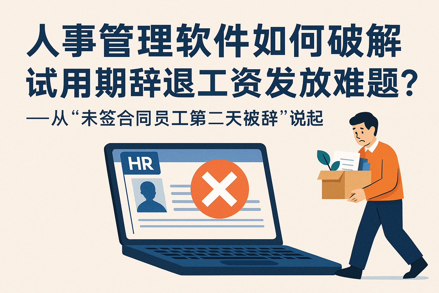 人事管理软件如何破解试用期辞退工资发放难题？——从“未签合同员工第二天被辞”说起