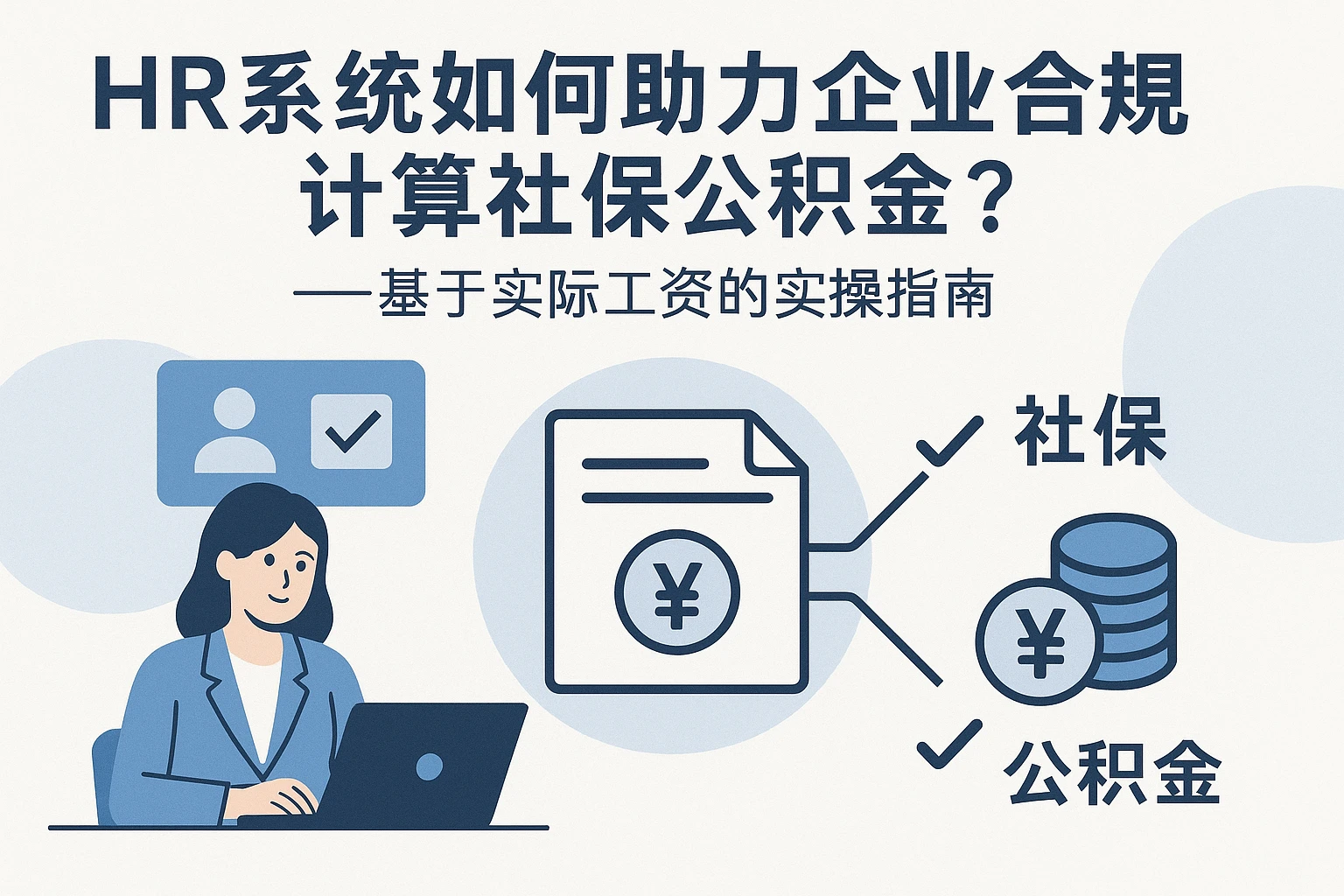 HR系统如何助力企业合规计算社保公积金？——基于实际工资的实操指南