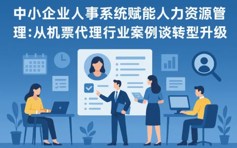 中小企业人事系统赋能人力资源管理：从机票代理行业案例谈转型升级