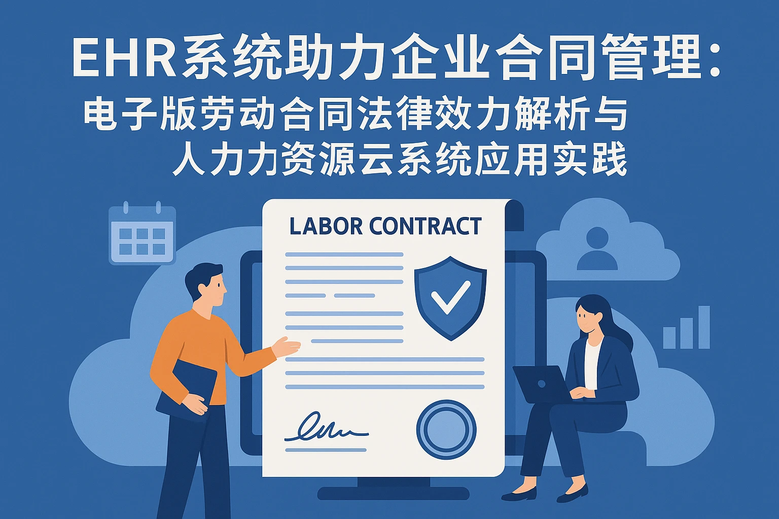ehr系统助力企业合同管理：电子版劳动合同法律效力解析与人力资源云系统应用实践