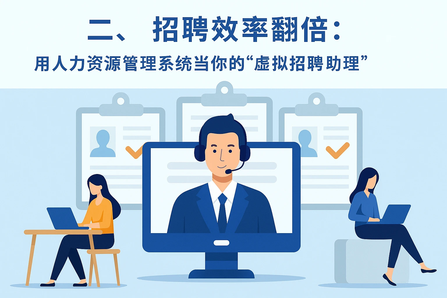 二、招聘效率翻倍：用人力资源管理系统当你的“虚拟招聘助理”