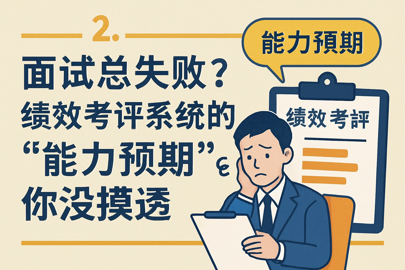 2. 面试总失败？绩效考评系统的“能力预期”你没摸透