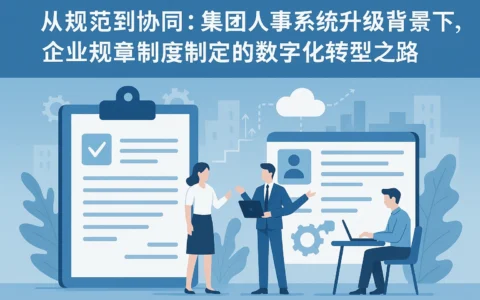 从规范到协同：集团人事系统升级背景下，企业规章制度制定的数字化转型之路