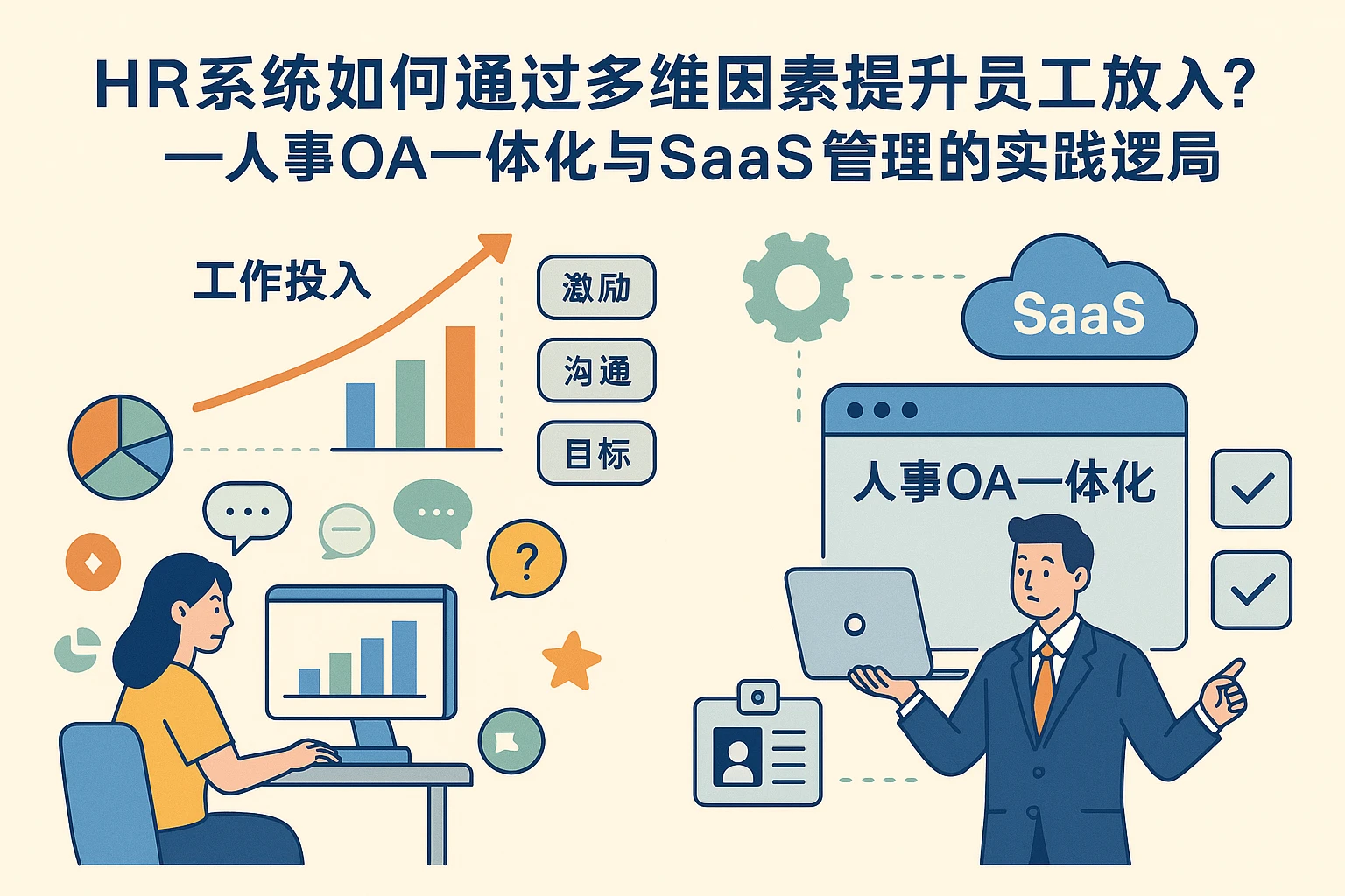 HR系统如何通过多维度因素提升员工工作投入？——人事OA一体化与SaaS管理的实践逻辑