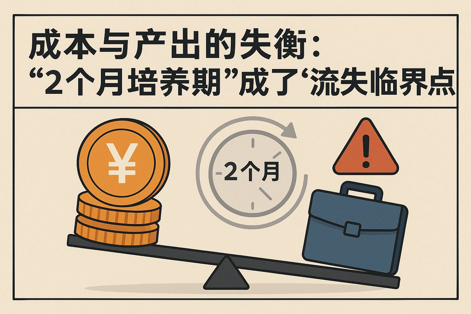 2. 成本与产出的失衡：“2个月培养期”成了“流失临界点”