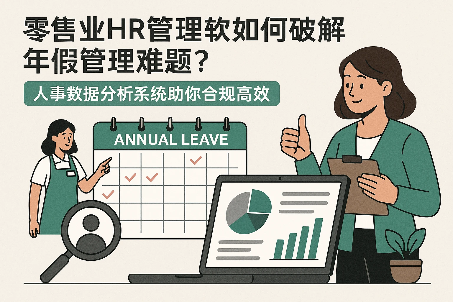 零售业HR管理软件如何破解年假管理难题？人事数据分析系统助你合规高效