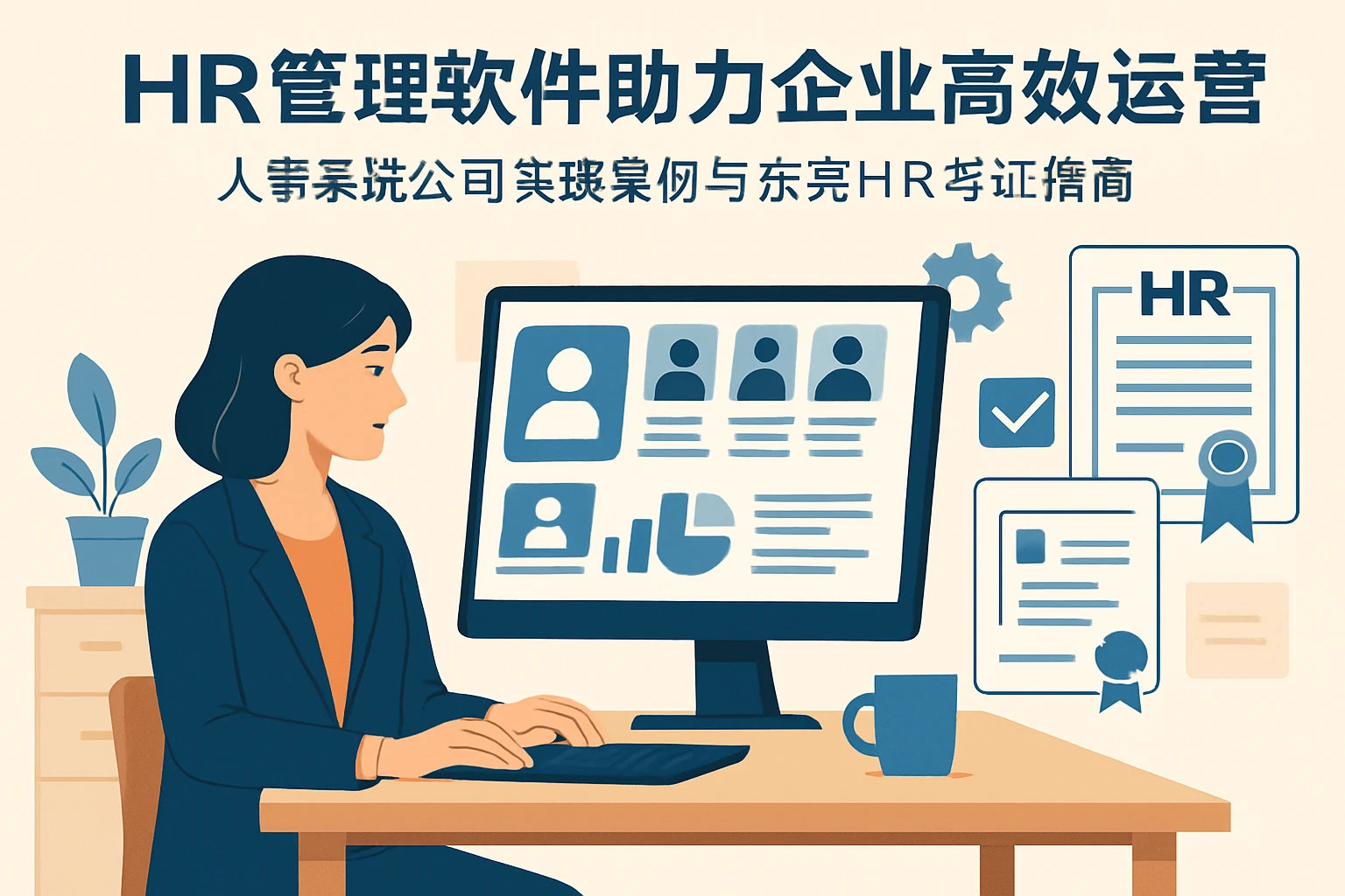 HR管理软件助力企业高效运营：人事系统公司实践案例与东莞HR考证指南
