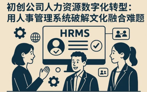 初创公司人力资源数字化转型：用人事管理系统破解文化融合难题