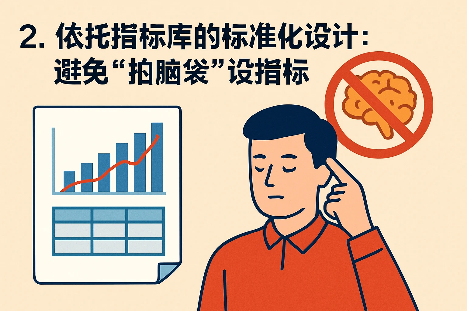 2. 依托指标库的标准化设计：避免“拍脑袋”设指标