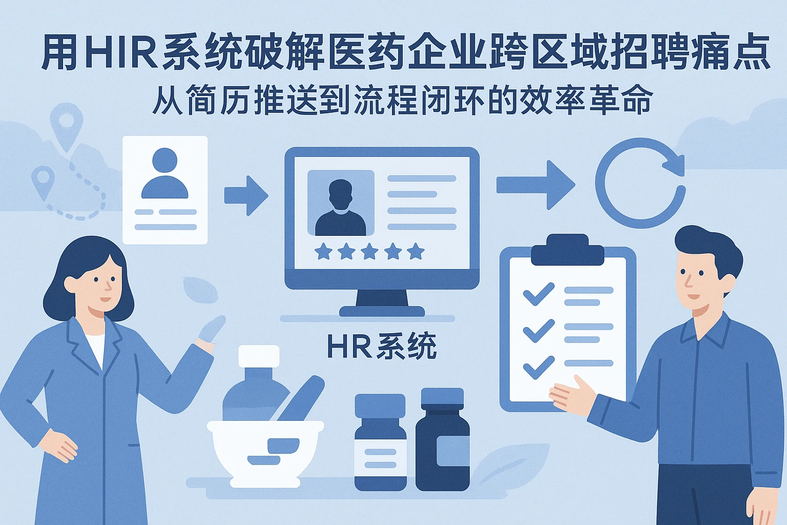 用HR系统破解医药企业跨区域招聘痛点：从简历推送到流程闭环的效率革命