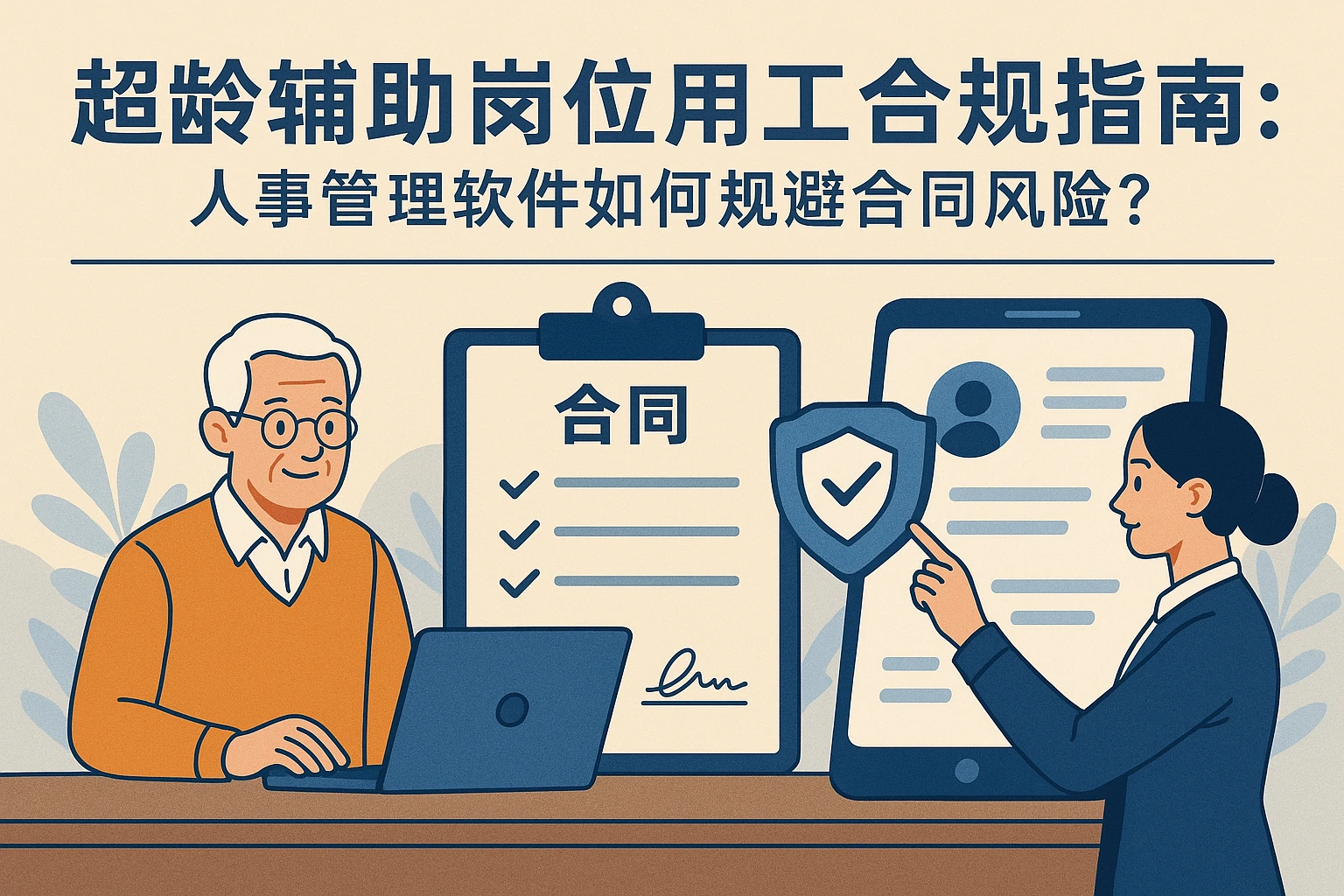 超龄辅助岗位用工合规指南：人事管理软件如何规避合同风险？