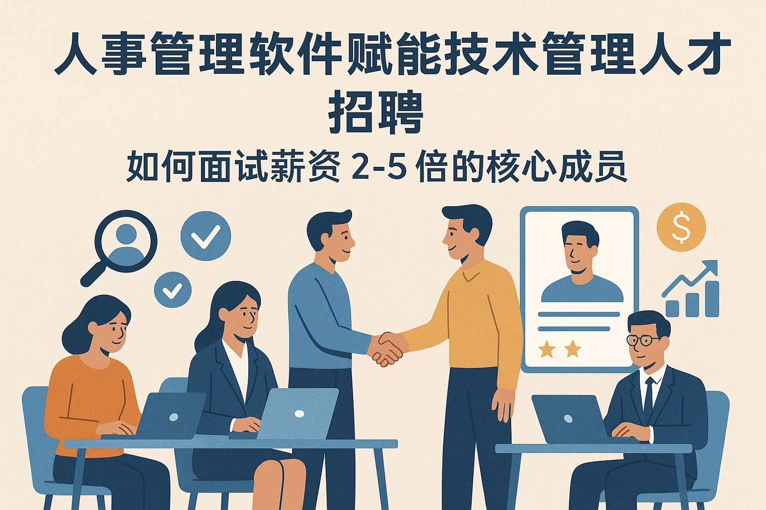 人事管理软件赋能技术管理人才招聘：如何面试薪资2-5倍的核心成员