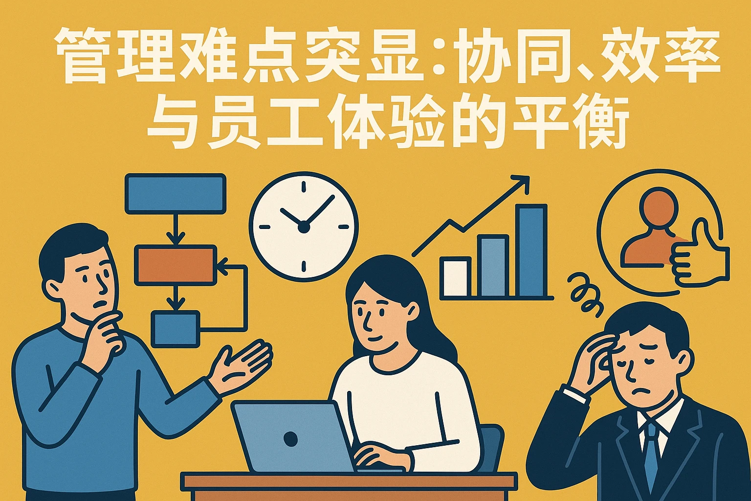 管理难点突显：协同、效率与员工体验的平衡