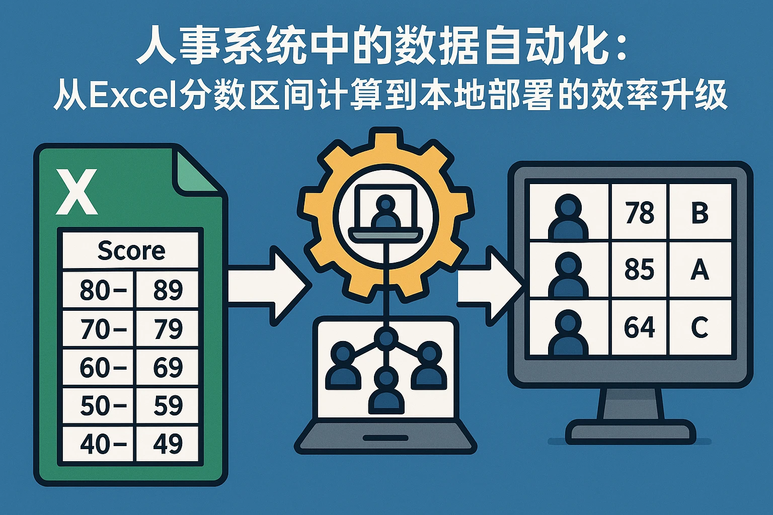 人事系统中的数据自动化：从Excel分数区间计算到本地部署的效率升级