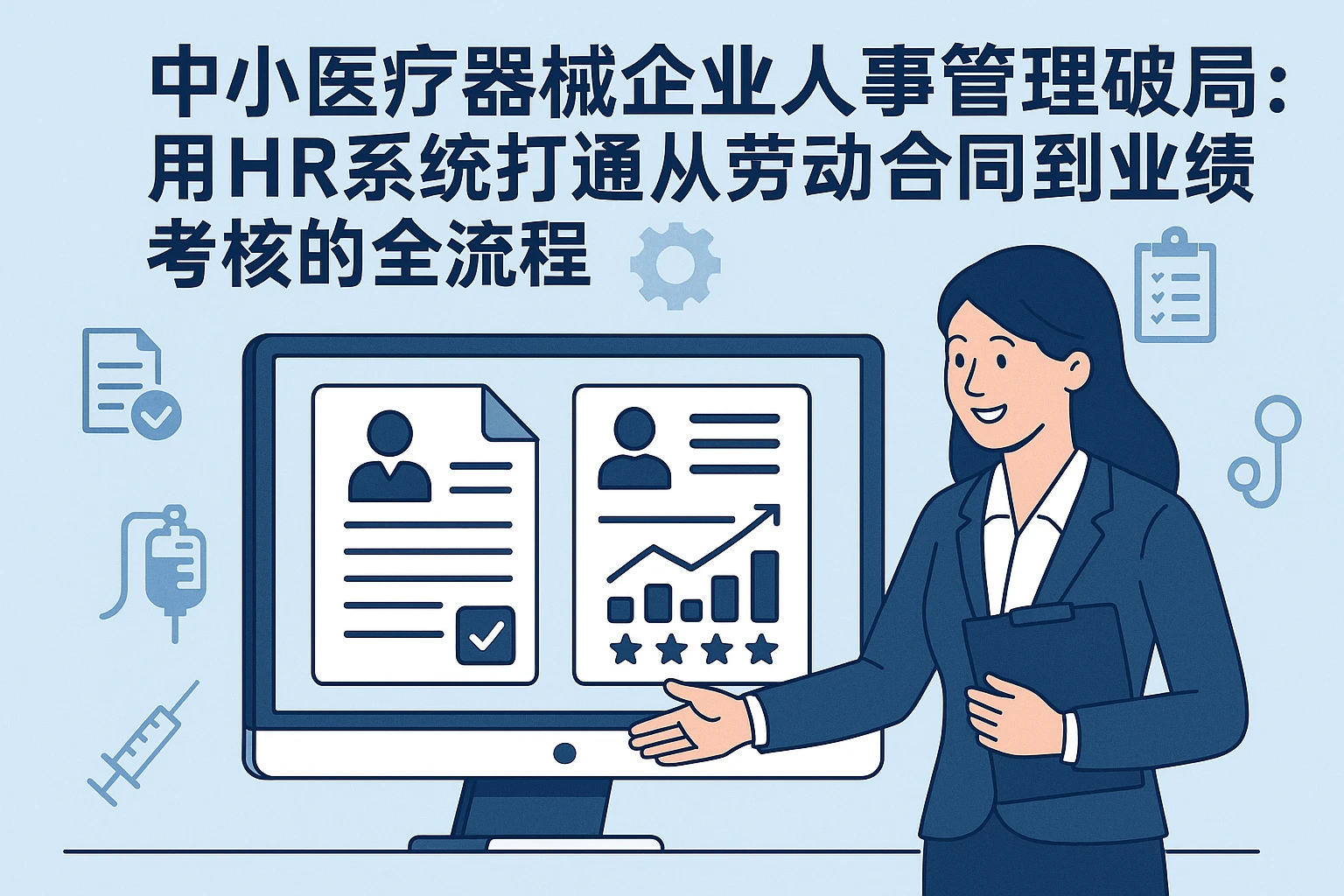 中小医疗器械企业人事管理破局：用HR系统打通从劳动合同到业绩考核的全流程
