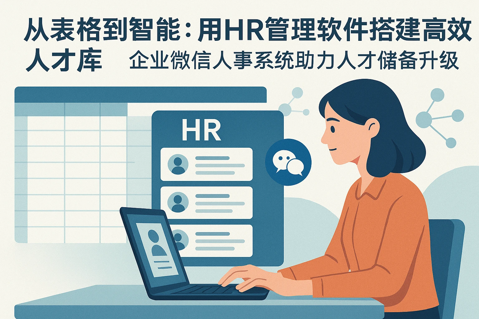 从表格到智能：用HR管理软件搭建高效人才库，企业微信人事系统助力人才储备升级