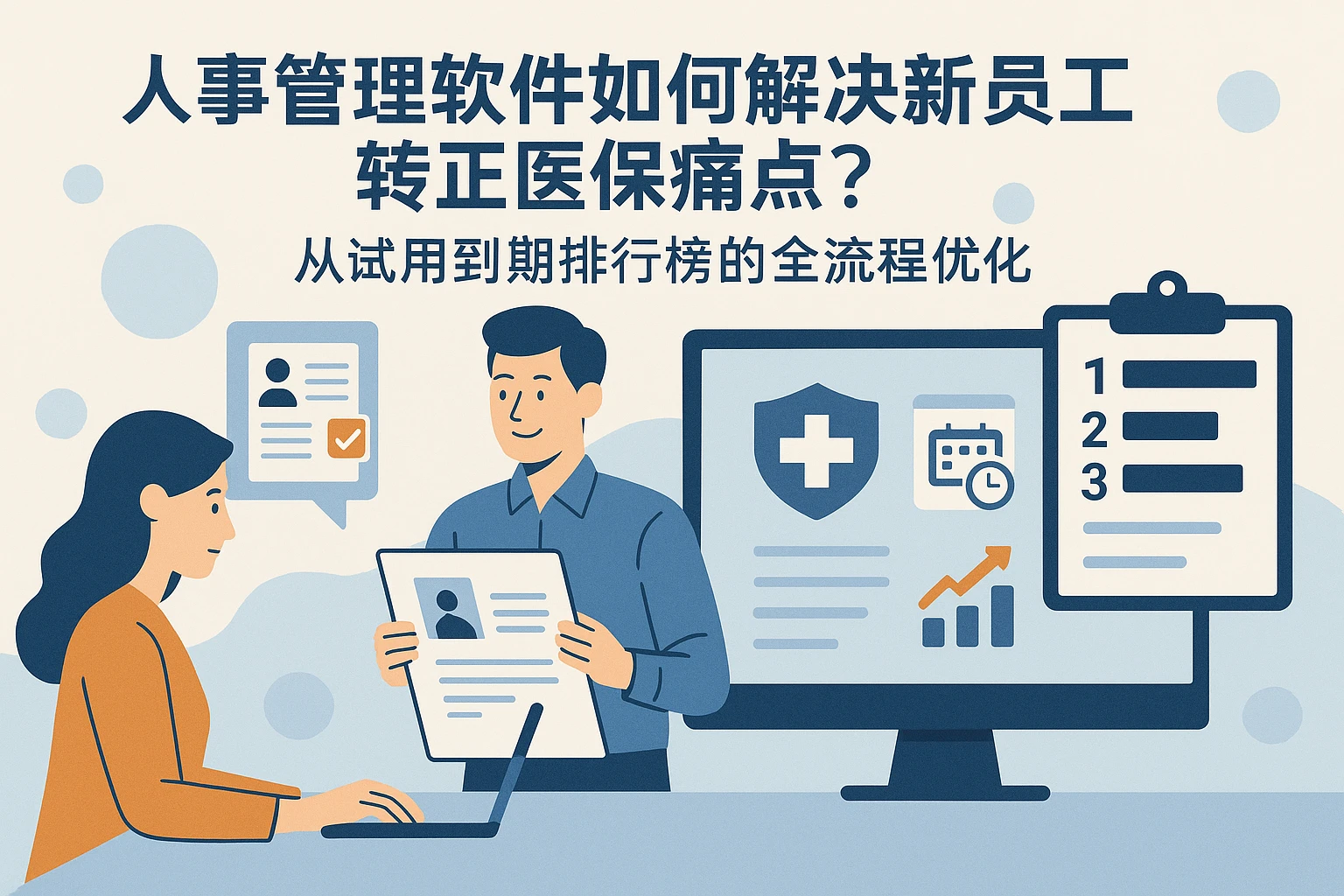 人事管理软件如何解决新员工转正医保痛点？从试用到期排行榜的全流程优化