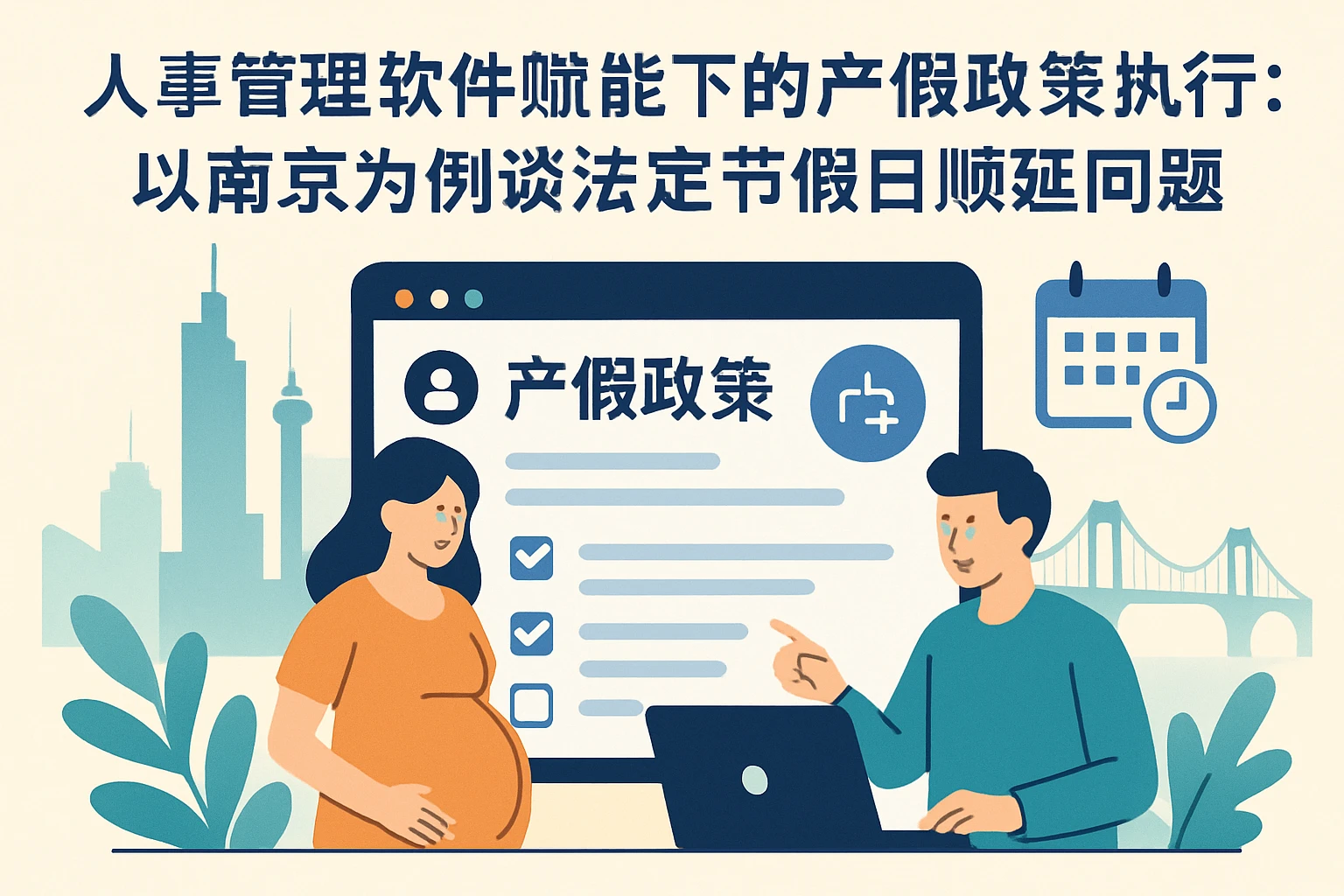 人事管理软件赋能下的产假政策执行:以南京为例谈法定节假日顺延问题