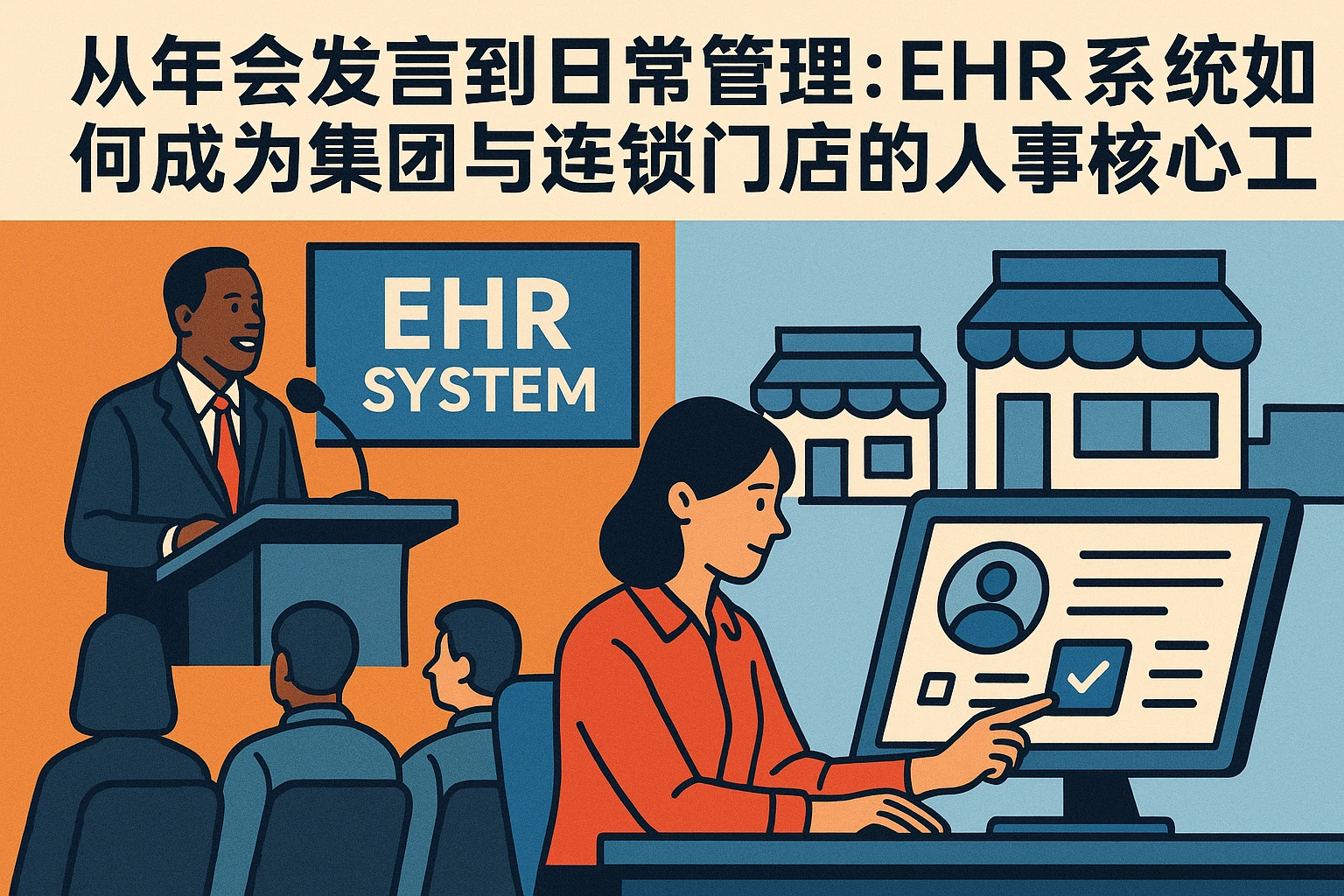 从年会发言到日常管理：EHR系统如何成为集团与连锁门店的人事核心工具